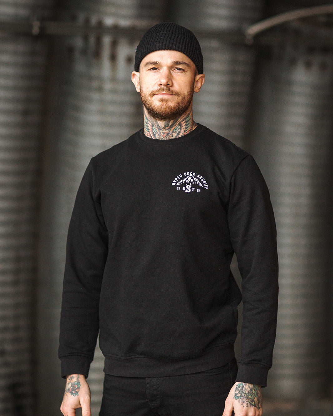 CREWNECK SWEATSHIRT "HYPED BOCK ANGRIFF EST. 1986"
