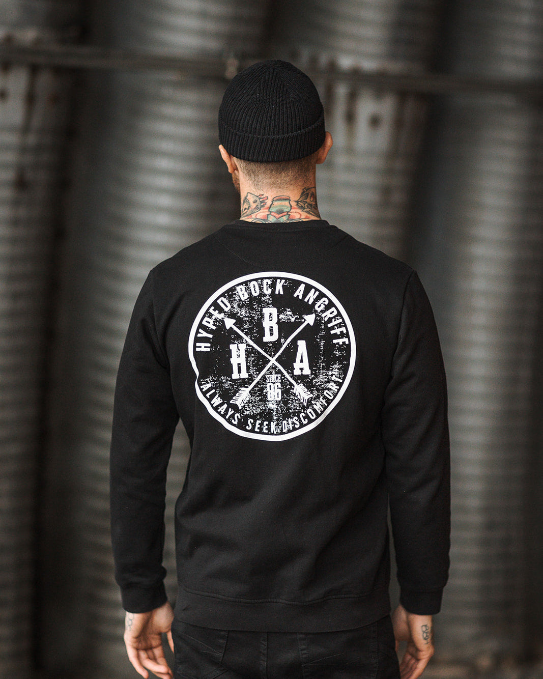 CREWNECK SWEATSHIRT "HYPED BOCK ANGRIFF EST. 1986"