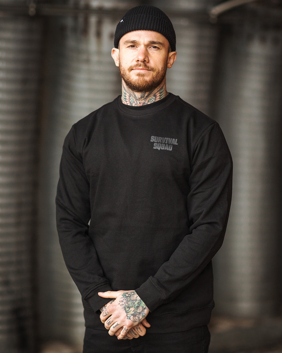 CREWNECK SWEATSHIRT "SURVIVAL SQUAD" BÄR