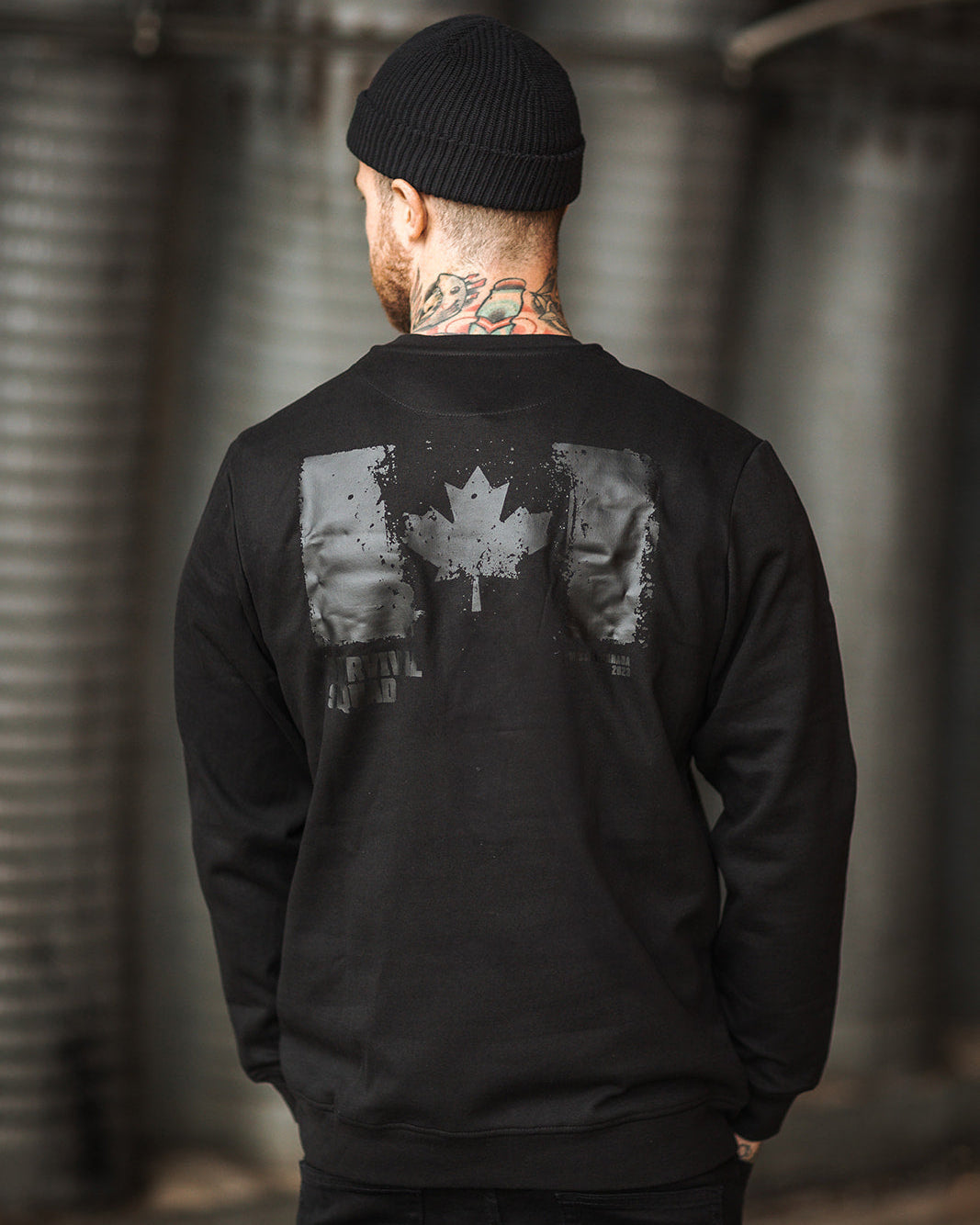 CREWNECK SWEATSHIRT "SURVIVAL SQUAD" KANADA